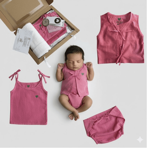 Hand woven set Pink 2