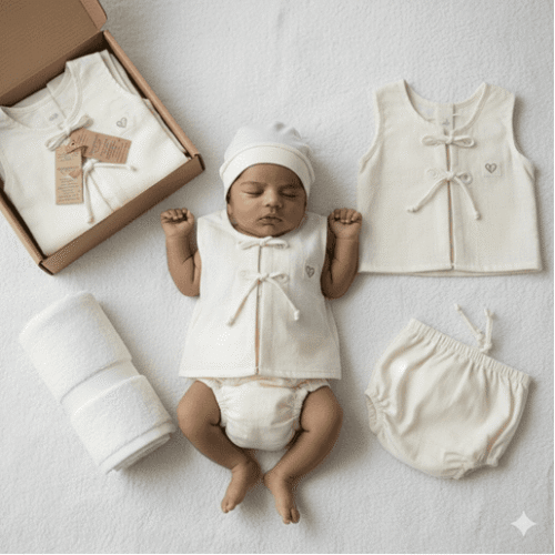 Hand woven set White 2