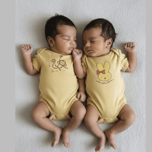 Romper-bunny & Monkey Print Combo