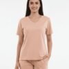 Womens -V Neck – Solid color / Plain #31160002
